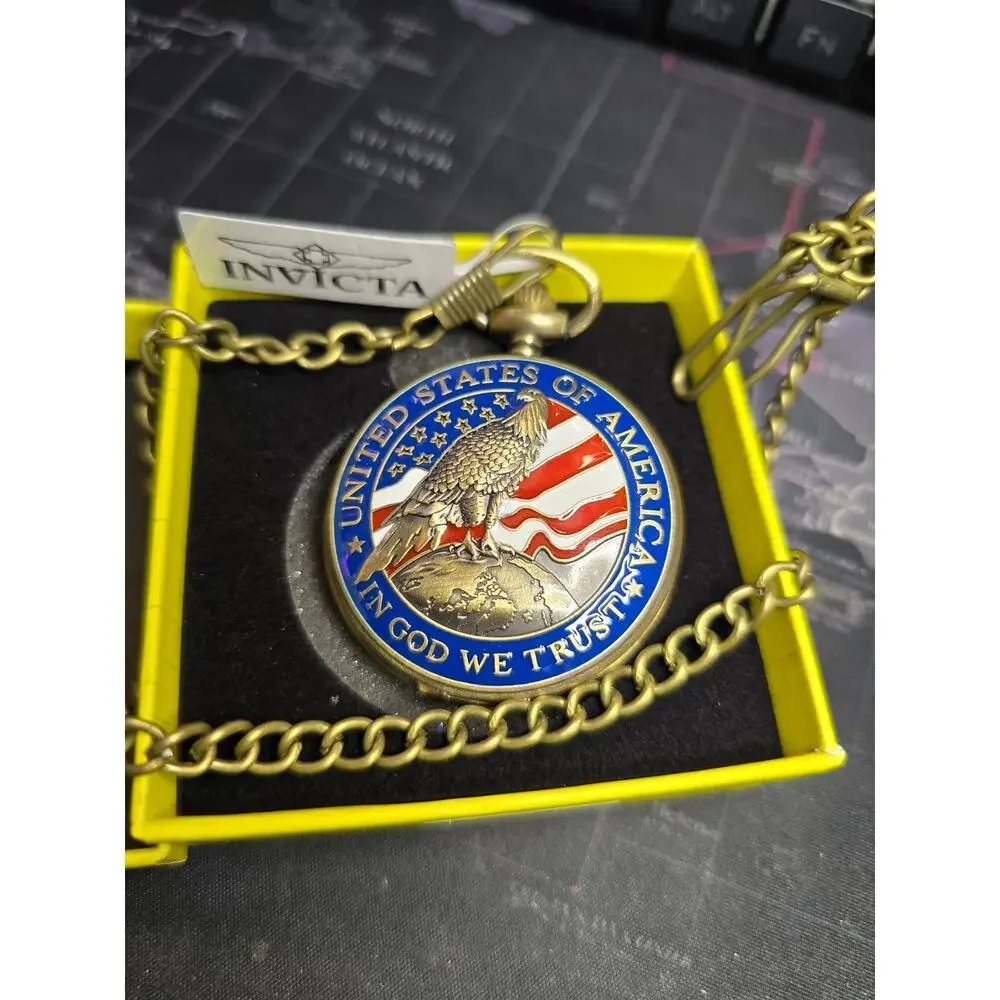 Invicta Vintage Americana Pocket Watch (Model 49008)